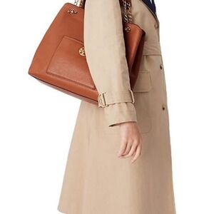 Tory Burch Slouchy brown Chelsea Tote shoulder bag $498